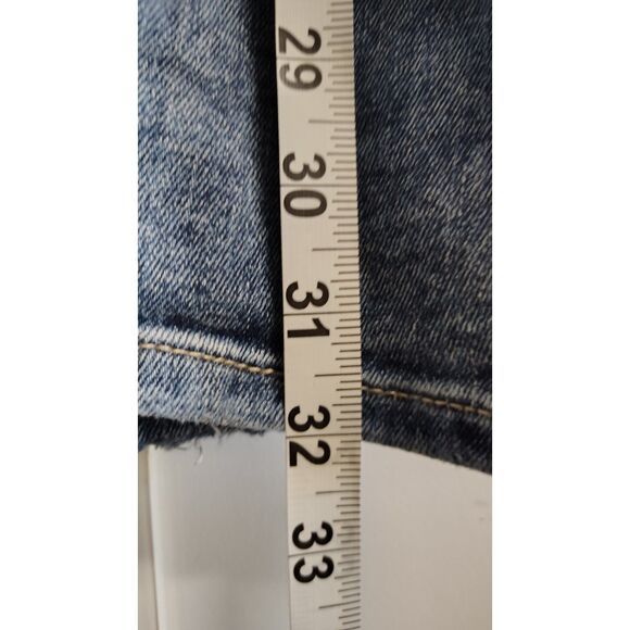 Maurices High Rise Boyfriend Dark Wash Distressed Denim Jeans 16 Long Women's - Picture 9 of 10